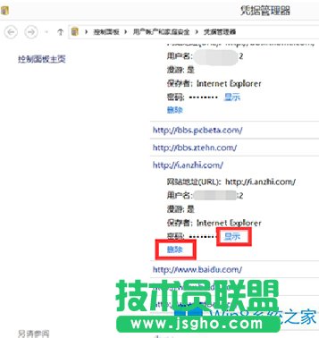 Win8憑據(jù)管理器查看網(wǎng)頁賬號密碼的技巧