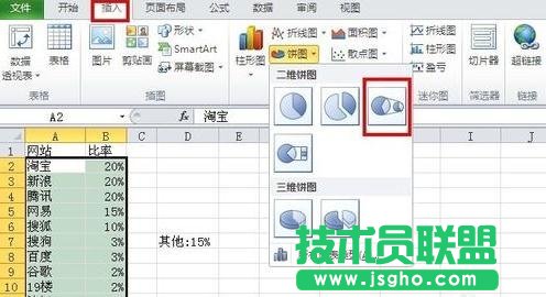 excel2013中怎么制作復(fù)合餅圖 三聯(lián)