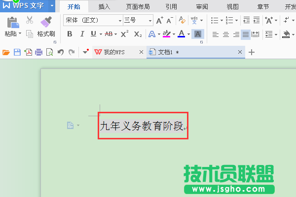 WPS文字如何設置字符底紋