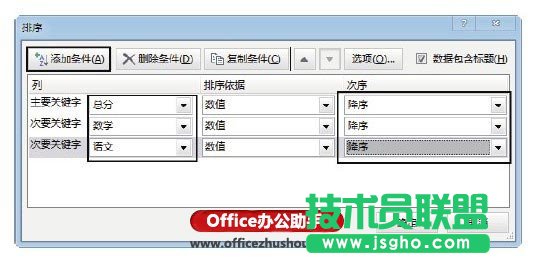 對(duì)Excel中數(shù)據(jù)進(jìn)行單列排序和多列排序的方法