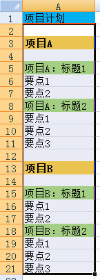 Excel怎么制作多級分組顯示的圖表