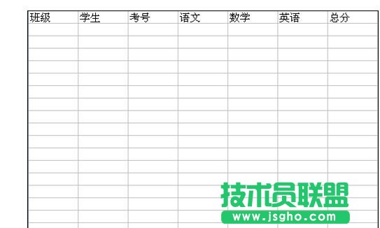 wps表格怎樣制作成績(jī)表 三聯(lián)