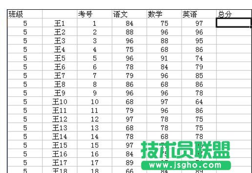 wps表格怎樣制作成績(jī)表
