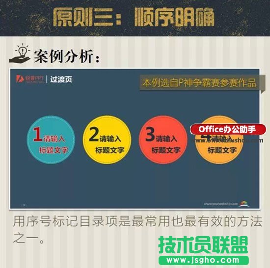 PPT目錄頁的四項(xiàng)基本原則