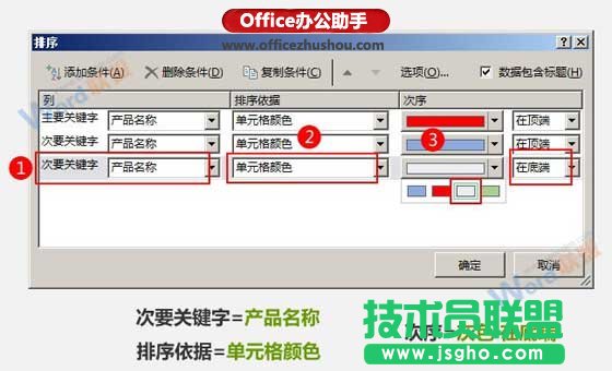 按單元格顏色對(duì)Excel數(shù)據(jù)進(jìn)行排序的方法