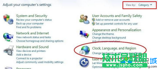 點擊“Clock,Language,and Region”