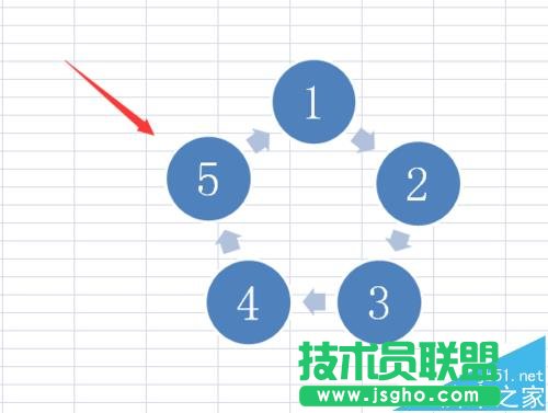Excel2007怎么使用smartArt繪制循環(huán)圖?