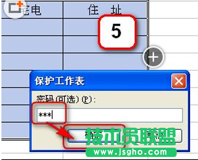 保護(hù)工作表