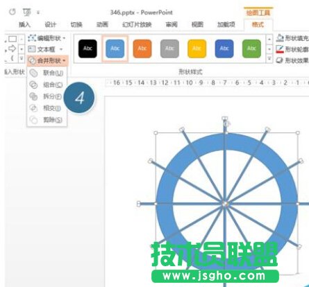 如何用PPT繪制設(shè)計(jì)一個分割型環(huán)形圖？