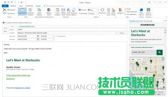 outlook星巴克插件怎么用 三聯(lián)