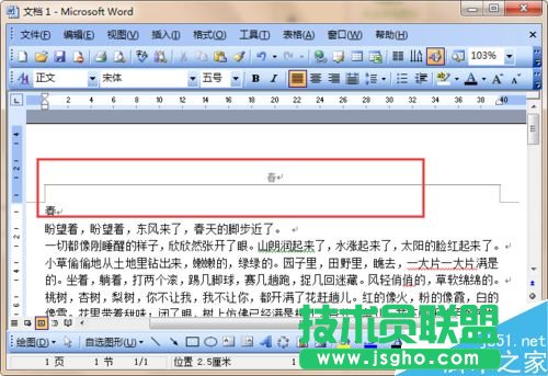 word中自動(dòng)插入頁(yè)眉內(nèi)容的方法