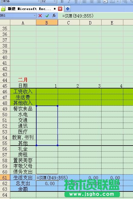 WPS如何打造個(gè)性化記賬本