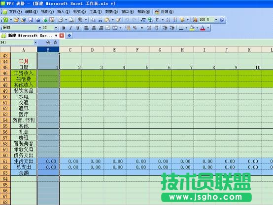 WPS如何打造個(gè)性化記賬本