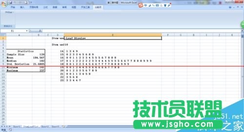 怎么用excel表格做莖葉圖？