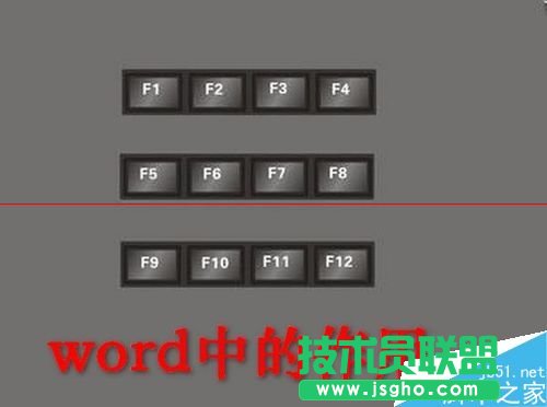 word中F1到F12功能鍵怎么使用？