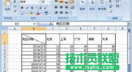 Excel斜線(xiàn)表頭怎么做9